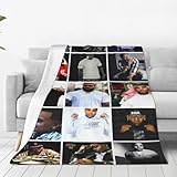 PERKSVNG Kevin Music Gates Large Throw Blanket for Couch, Lightweight Warm Blankets Cozy Plush Throws for Bed 40'x30'