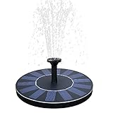 Solar Birdbath Fountain,1.4W Solar Panel Kit Water Pump Solar Powered Floating Fountain Kit Solar Water Fountain for Bird Bath Pond, Pool and Garden Decoration