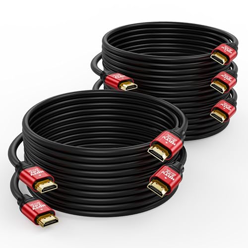 Cable HDMI de 10 pies para solucionar cortes de señal y parpadeos en televisores 4K de salón