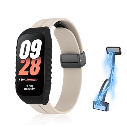 [RicYeel] ���C�t�� �V���R���o���h Xiaomi Smart Band 8 Active/Xiaomi Redmi Smart Band 2 �Ή� �o���h �}�O�l�b�g�t�� �����ȒP �X�|�[�c�o���h �X�g���b�v �ւ��o���h �����x���g Xiaomi