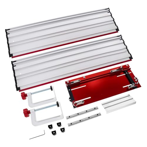 Gearwell Track Saw Guide Rail, gerade Kantenführung, kreisförmige Sägenführung, Sägenführungsklemme, universelle 50-Zoll-Schnittschiene für 7-1 4-Zoll-Kreissägen