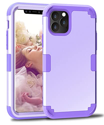 Coque silicone iPhone XR antichoc couleur unie violet clair