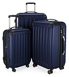  Hauptstadtkoffer - 3er Set Hartschale Koffer Trolley Serie Spree dunkelblau matt + 20,- Reisegutschein