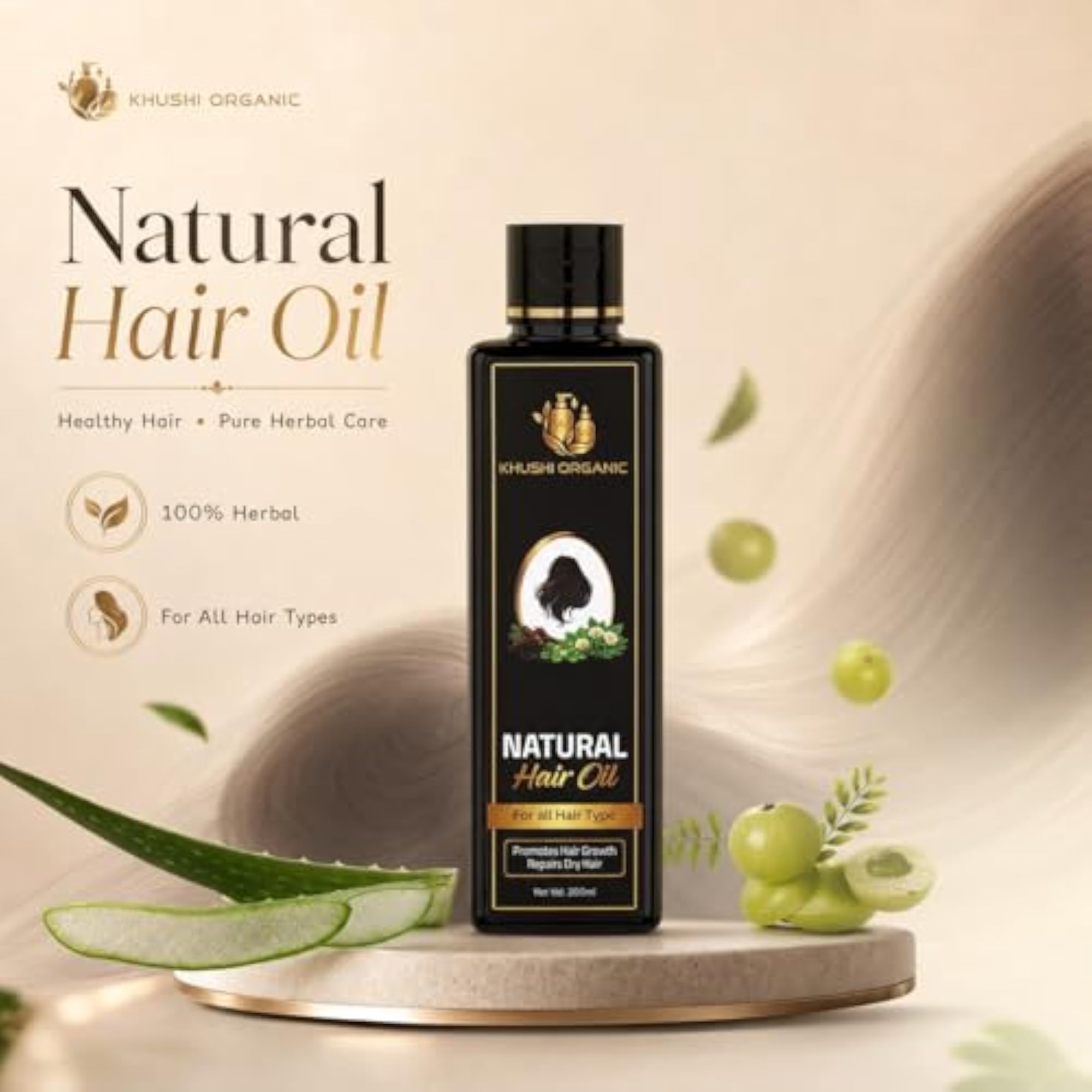 Ayurvedic Natural Hair Oil for Men & Women