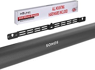 Sound bass Arc Wall Mount Bracket, Black, Compatible with Sonos Arc, Adjustable Depth, Full Hardware Kit Included, Designed in The UK