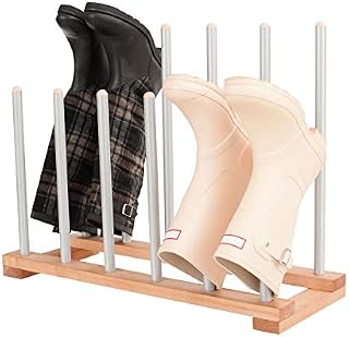 INNOKA 6 Pairs Boot Rack Free Standing Organizer, Easy to Assemble, Wooden