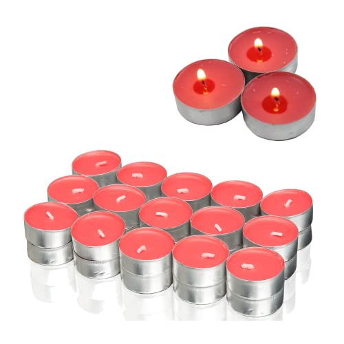 Candelo Lot de 30 bougies parfumées d'ambiance de qualité supérieure avec étui en aluminium 1,8 x 3,5 cm Durée de combustion 4 heures