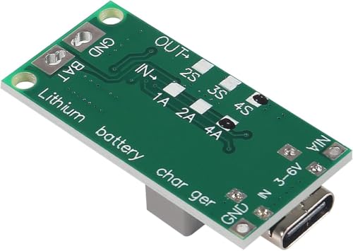 Image of USB-C to 12.6V 3S 2A Step-Up Boost Charger Module for 11.1V 18650 Li-Ion LiPo Lithium Battery Type-C 3-Pack with Overvoltage Protection Board for DIY Power Systems and Robotics