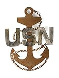 US Navy Chief Anchor - Chief, Senior Chief or Master Chief Stainless Steel or Rusted Finish Wall Art...