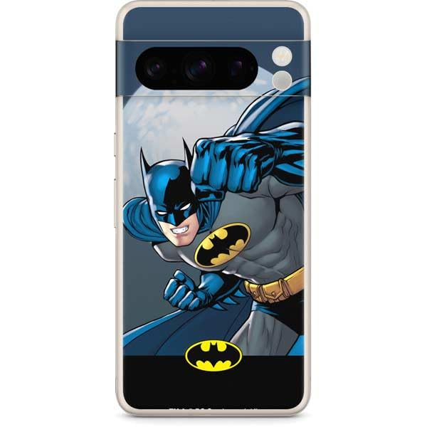 Skinit Decal Phone Skin Compatible with Google Pixel 8 Pro - Officially Licensed DC Comics Batman Ready for Action Design