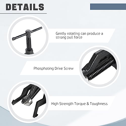 Dasbet 3 Jaw Pilot Bearing Puller, Heavy Duty Pullers Set Bushing Gear Extractor Wheel Bearing Puller Automotive Machine Tool Kit For Car Suv #TOP4