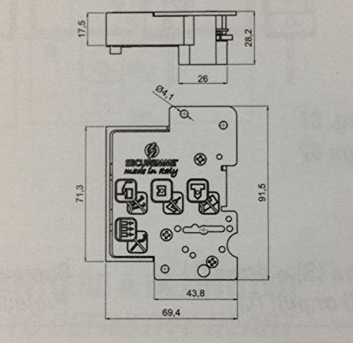 SECUREMME CUORE DI RICAMBIO DOPPIA MAPPA ANTI-PICKING DX DESTRO 3 CHIAVI + 1 DA CANTIERE,ANTIMANIPOLAZIONE LUNGHEZZA TOTALE CHIAVE MM 95 PER SERRATURE SERIE 25