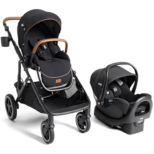 Joie Chive Single-to-Double Stroller & Rue Car Seat Travel System