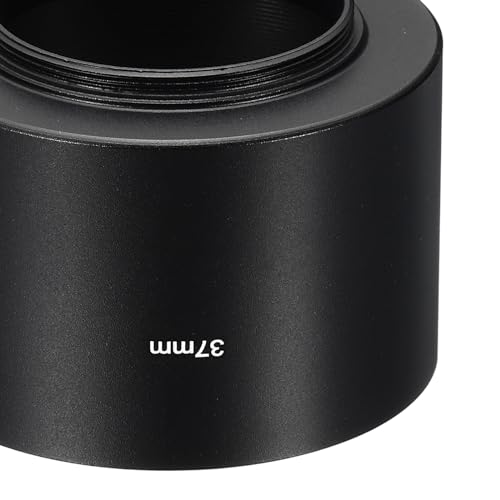 Capuchón para lente PATIKIL de 37 mm, superficie mate y diseño antirreflejo interior, color negro para cámaras Nikon, Fujifilm, Pentax y Leica miniatura 3