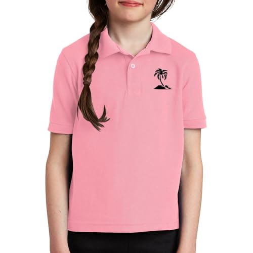 Children's Shirts for Boys and Girls in Spring Summer and Autumn 2D Personalized Printing Lapel Plain T Shirts for Kids