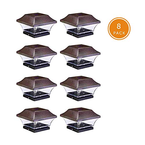 NOMA Solar Post Lights | Waterproof Outdoor Cap Lights for 4 x 4