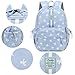 CAMTOP Preschool Backpack for Kids Girls Small Backpack Purse Kindergarten School Bookbags for Toddler Travel (Blue White Bow)