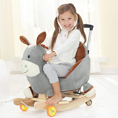 Schaukelpferd QIQIDEDIAN Erziehungsmusik der frühen Kindheit Trojanerkindschaukelpferdebabyschaukelstuhlbabyschaukel… – Bild 5