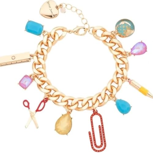 Betsey Johnson Back to School Charm Bracelet