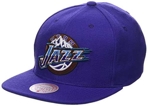 Mitchell & Ness Utah Jazz Purple Team Ground 2.0 Snapback miniatura 1