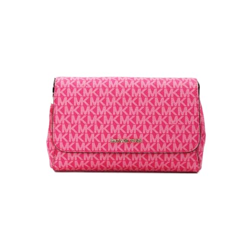 MICHAEL KORS Medium Logo Convertible Crossbody Bag (Electric Pink)