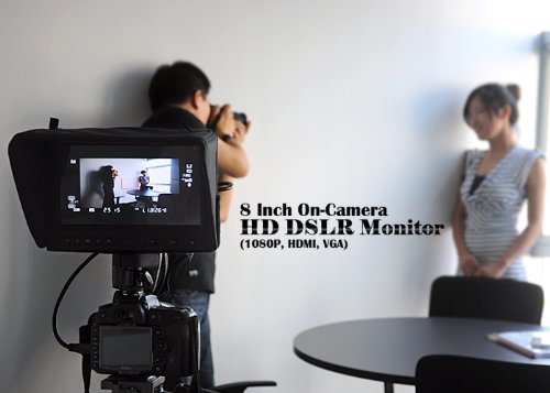 Bw® 8 Inch On-Camera Hd Dslr Monitor With 1080P Hdmi Av 10 Hours Working Time - Black #TOP7
