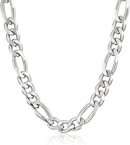Men's Sterling Silver Italian 4.60mm Solid Figaro Link-Chain Necklace, 24"