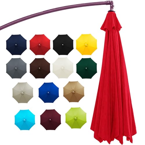Sombrilla de jardín grande XJBTBA de 200 cm parasol exterior resistente al viento 5
