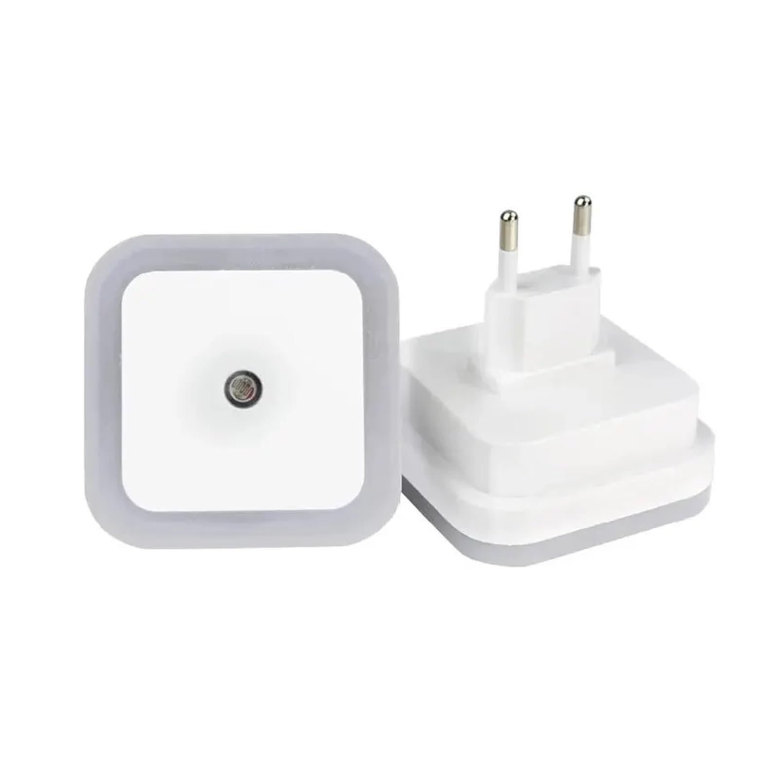 Sensor de luz LED nocturna con enchufe europeo, Mini luces nocturnas cuadradas for bebés, niños, sala de estar, dormitorio, lámpara de iluminación del pasillo