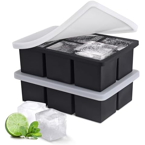 SLGOL Large Silicone Ice Cube Tray Set Cover