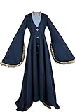 MCOS Game of Thrones Cosplay Costume Catelyn Stark Blue Dress Coat Full Set Custom Made