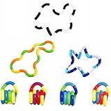 7PCS Quiet Twisty Fidget Toys – Squeeze, Twist, and Spin – Multicolored Sensory Toys for Kids and Adults, Stress Relief Toys & Educational Tools for Classroom,Alternative Gifts