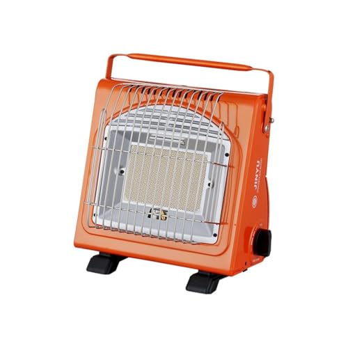 stufa a gas portatile e fornello a gas 2 in 1, stufa da campeggio ad alta potenza da 1,7 kW, riscaldatore a gas compatto in ceramica multifunzionale, perfetta fonte di calore senza elettricità