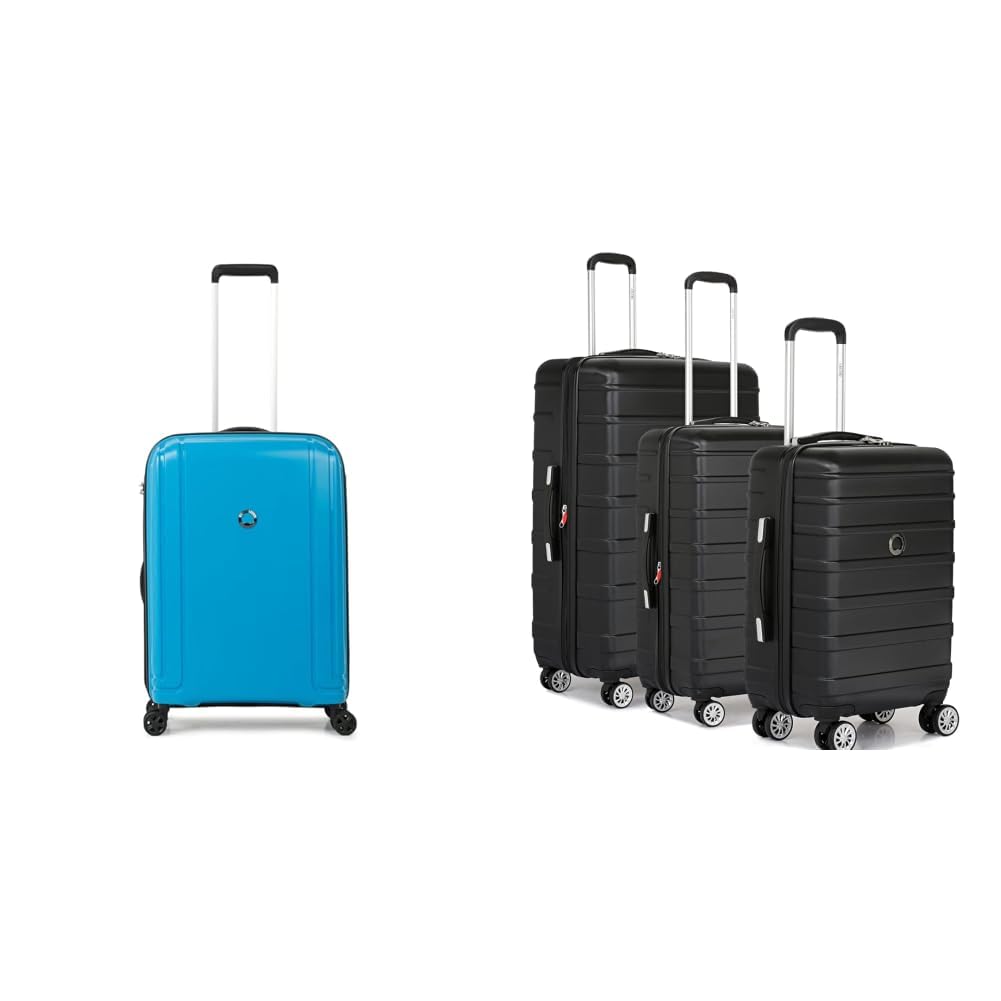 delsey paris Brisban 75 cms Large Size Check-in Polypropylene Hard Sided 8 Wheels Spinner + Margot Trolley Bags Set of 3 Cabin, Medium & Large Luggage Premium Hardside Polycarbonate Suitcase-picture-20