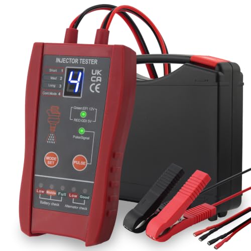 EYPINS 2 in 1 Automotive Fuel Injector Tester Cleaner Kit & Battery Check