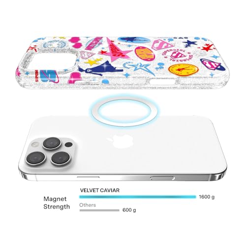 VELVET CAVIAR for iPhone 16 Pro Max Case - Compatible with MagSafe [10ft Drop Tested] - Protective Designer Cases - Supergirl Krypto Glitter by VELVET CAVIAR - Used condition - Image 5