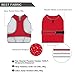 MIGOHI Reflective Waterproof Windproof Dog Coat Cold Weather Warm Dog Jacket Reversible Stormguard Winter Dog Vest for Small Medium Large Dogs(Red, M)