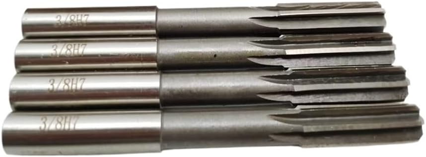 American Made Machine Reamer H7 HSS Straight Shank Reamer 1/8 3/16 1/4 5/16 3/8 1/2 5/8 3/4, Chucking Machine Cutter Tool(5I8)