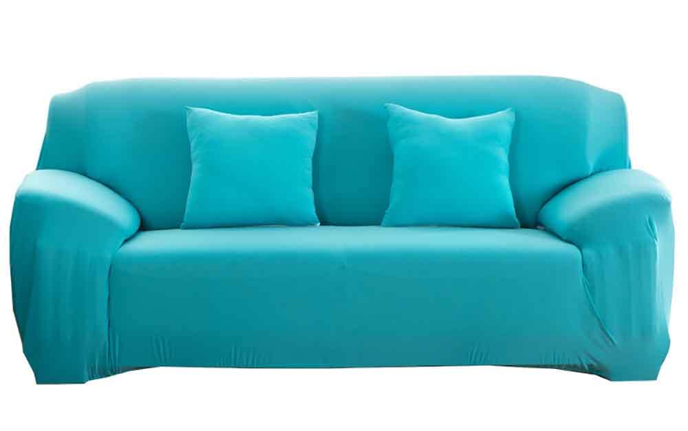 Housse de canapé très extensible avec élastique de maintien bas
