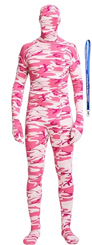 Image of Full Bodysuit Include Zipper Helper Unisex Spandex Stretch Adult Costume Zentai Disappearing Man Body Suit