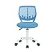 Produktbild Homy Casa Schreibtischstuhl Verstellbarer drehbarer Bürostuhl Stoffsitz Ergonomischer Arbeitsstuhl ohne Armlehne Blau