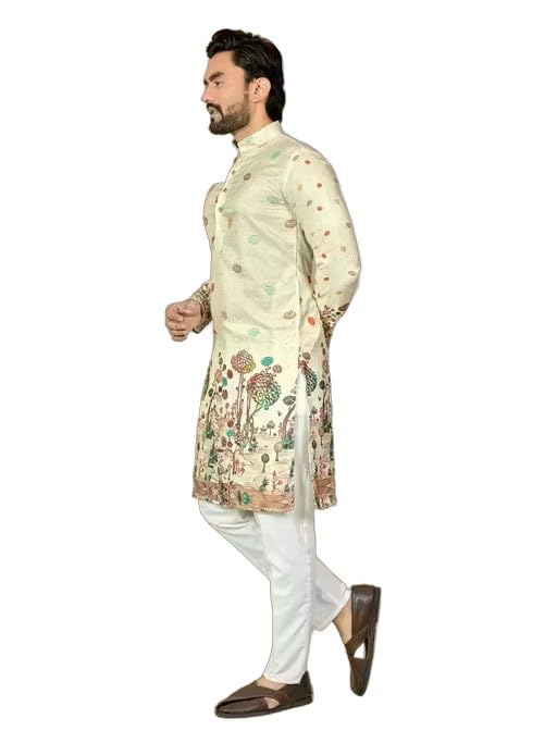 elyxarose Men’s Cotton Kurta for Festive & Casual | Regular Fit Ethnic Kurta*King Kurta-P6-picture-23