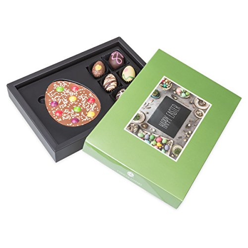 Easter ChocoPostcard Midi Milk I 6 gevulde chocolade paaseitjes & een chocoladereep met toppings | Pasen | Chocolade | Paasgeschenk | Paascadeau voor volwassenen | Vrouw | Man | Geschenk | Cadeau - Image 3
