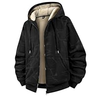 Men's Winter Coat - This mens sherpa lined hoodie is made of breathable polyester and cozy fleece sherpa lining. This fleece lined hoodie add more warmth and comfort, providing ample warmth on cold winter days Features - Winter sweatshirts for men fe...