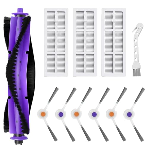 Ersatz-Kit kompatibel mit Narwal Freo Saugroboter | 1 Rollenbürste, 3 HEPA-Filter, 6 Seitenbürsten | Langlebiges Zubehör für verbesserte Reinigungsleistung