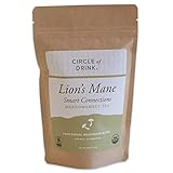 Lion’s Mane Mushroom Meadowsweet Tea - 100% USDA Certified Organic - Cognition and Focus Enhancer - Healthy Gut - Soothing Calming Effect - Fruiting Body - Gourmet Blend - 22 Servings, 4oz, 113g (1 PACK)