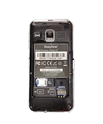 Easyfone Prime-A7 4G Big Button Cell Phone For Seniors | Easy-To-Use | Clear Sound | 2.0'' Hd Display | Sos Button W/Gps | Unlocked (T-Mobile & Mvnos) | 1500Mah Battery And Charging Dock (Black) #TOP7