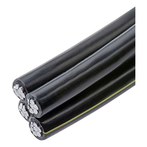 Nassau Electrical Supply 200' 4-4-4-4 Tulsa Quadruplex Aluminum Conductor Underground Direct Burial URD Cable 600V Cover
