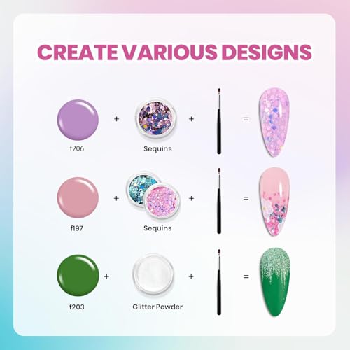 Image of Beetles Gel Nail Polish Kit with U V Light - 34pcs Gel Polish Set 20 Colors Colorful Dreamscape Pro with Nail Tips & Base Matte Top Medium Coffin Press on Nails Accessories DIY Salon Gifts for Women