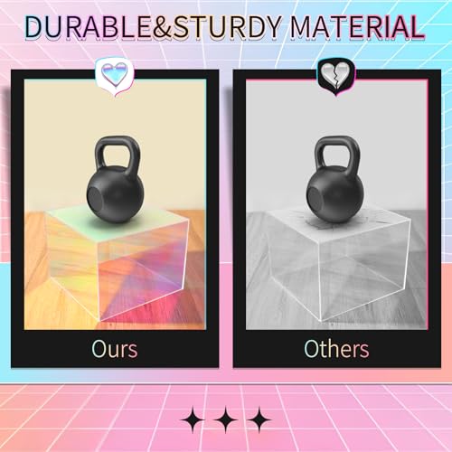 Jolboldy 3Pcs Iridescent Risers Display Stands, Stackable Acrylic Cubes Display Box, Nesting Rainbow Showcase for Collectibles Figures Jewelry Perfume Handbag Dessert Party, Neon Food Buffet Riser by Jolboldy - Image 4